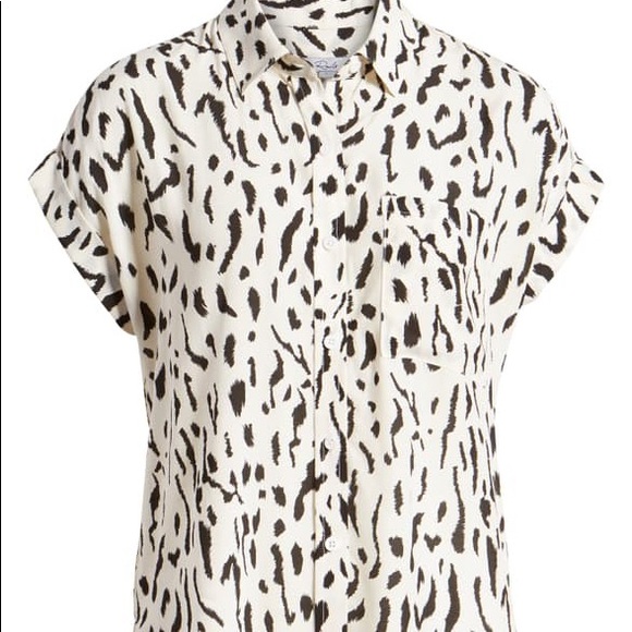 Rails Tops - Rails Whitney Ivory Cheetah Shirt